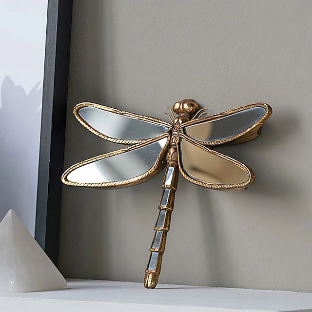 dragonfly wall decor mirror
