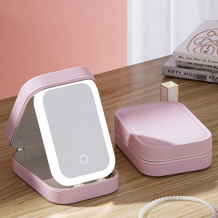 LED Light Mirror Portable Travel Makeup