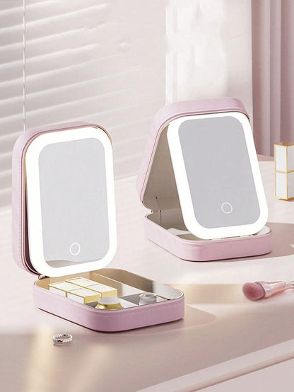 LED Light Mirror Portable Travel Makeup