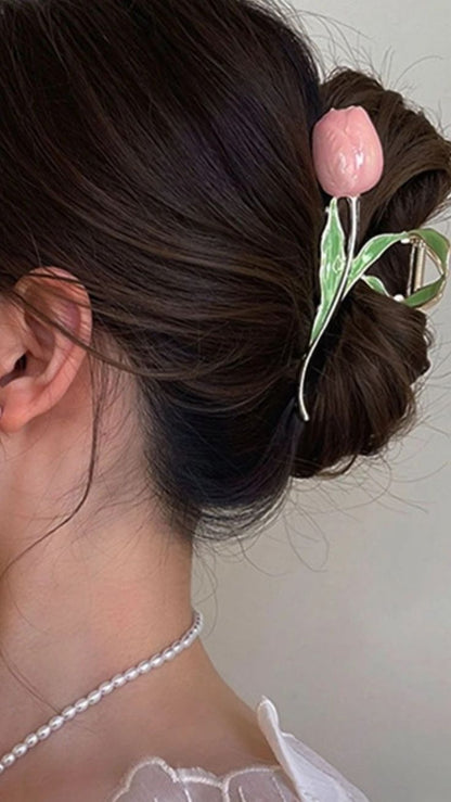 Tulip Flower Hairpin