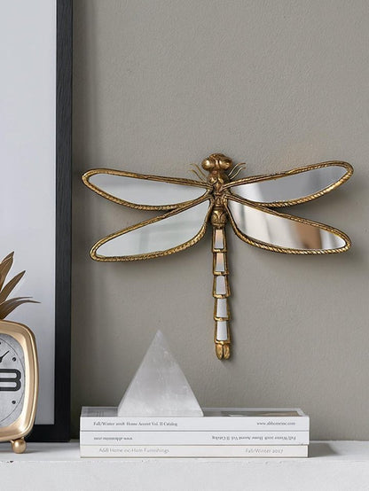 dragonfly wall decor mirror