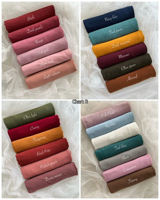 Chiffon Georgette Hijab
