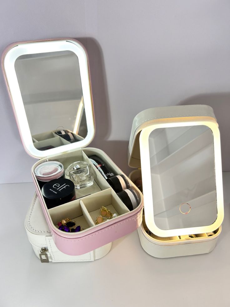 LED Light Mirror Portable Travel Makeup